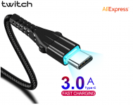Twitch 3A USB Type C Cable