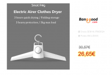 Smartfrog 150W 220V Electric Airer Clothes Dryer