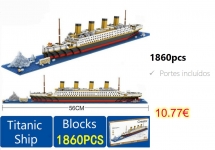 DIY Titanic Shape Block Toys for Children 1860pcs blocks