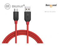 BlitzWolf® AmpCore BW-TC6 3A USB Type-C